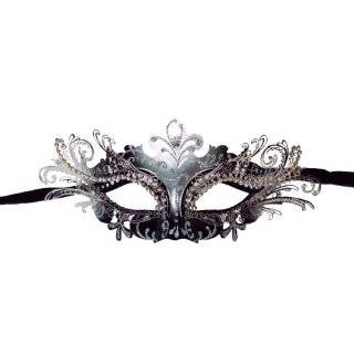 White Venetian Masquerade Mask - Mardi Gras Masks (STC12905)