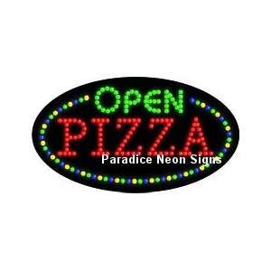 Open Pizza LED Sign (Oval) 