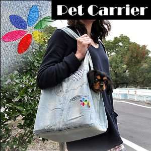  Fashion Denim Blue Shoulder Bag Sling Pet Carrier Pet 