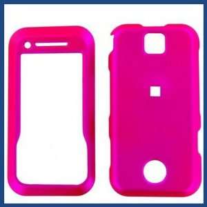 New Motorola A455 Rival Hot Pink Rubber Phone Protective Case Protect 