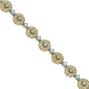  18k Rose and White Gold Diamond Bracelet (2 1/5 cttw, G H 