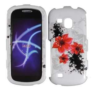  Red Lily Hard Case Cover for Samsung Continuum i400 Cell 