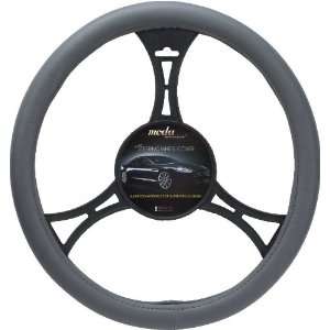 Moda Motorsports 9014 Grey Small Smooth Leather Steering Wheel Cover