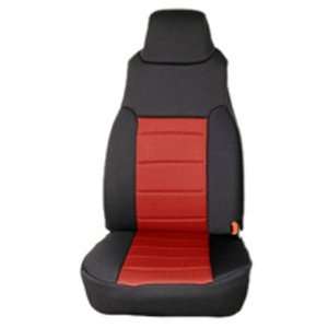  Rugged Ridge 13210 53 Black/Red Neoprene Front Seat Covers 