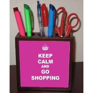  Rikki KnightTM Keep Calm and Go Shopping   Pink Rose Color 