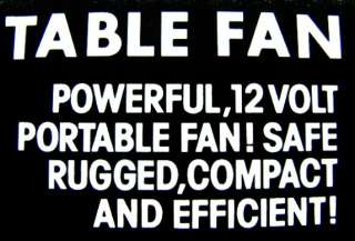   12 volt fan 8 deluxe table oscillating fan rv camper the perfect fan