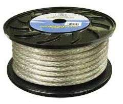 BULLZ AUDIO 1/0 GAUGE 25 FT POWER WIRE CABLE SILVER  