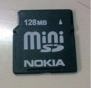50 x 128MB MiniSD Nokia SD Memory Card SDSDM 128 MINI  
