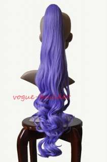 26 inch Light Purple Hair Piece Wavy Extension Ponytail 14  