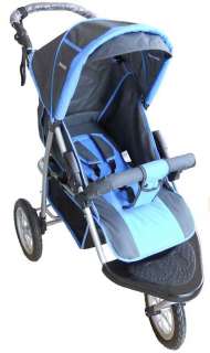 Amoroso Jogging Stroller w/Swivel Front Wheel BLUE  