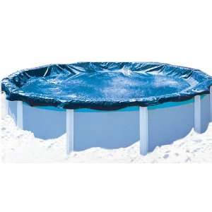  8 Year 24 ft Round Pool Winter Cover With Cover Clips 