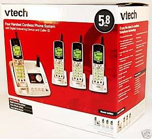 VTech 5.8GHz ia5883 Cordless Phone System w 4 Handsets  