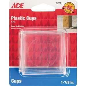  Cd/4 x 6 Ace Square Clear Plastic Caster Cup (9089/ACE 