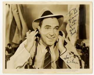 Vintage 10 x 8 Glossy Pat OBrien Press Photograph  