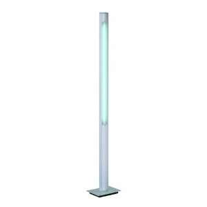  Lite Source LS 8860 Langer Floor Lamp, Aluminum with White 