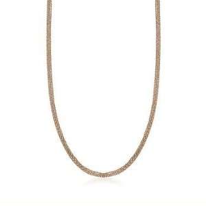 18kt Two Tone Gold Five Strand Necklace Jewelry