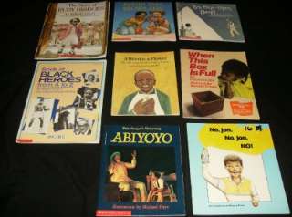 AFRICAN AMERICAN CHILDREN BOOK LOT black history biography child 
