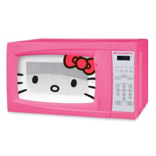 Sakar Hello Kitty 0.7 Cubic Feet 700 Watt Microwave With Mini 