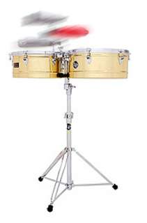 The Latin Percussion LP Prestige Timbales, Brass, 13 & 14 Shells
