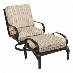   Wingate Swivel Rocker Lounge Chair and Ottoman Set  