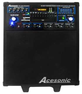 ACESONIC PORTABLE KARAOKE ALL IN ONE SYSTEM & RECORDING  