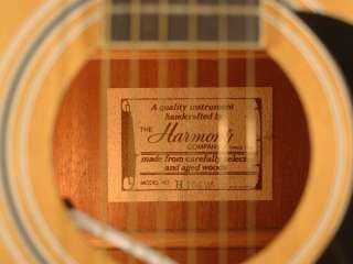 Harmony H 166 W Vintage Acoustic Guitar H166  