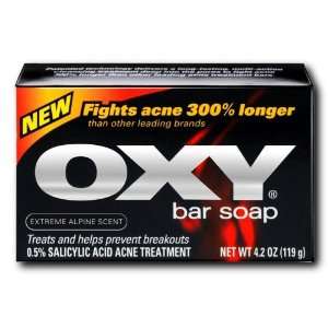  Oxy Bar Soap, Extreme Alpine, 4.2 Ounce Bars (Pack of 3 