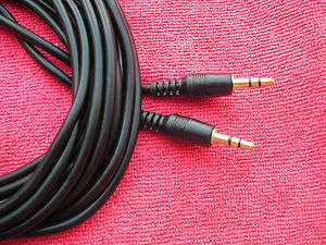 1X 3.5mm MALE to JACK Headphone Stereo Audio AUX Cable 5M  