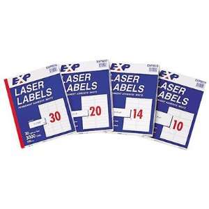  Laser Printer Address Labels, 1 1/3x4, White, 1400/Box 