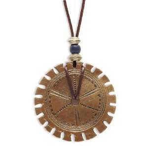 AFRICAN ROUND SHIELD PENDANT   30 %Off 