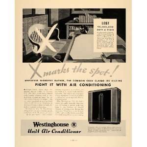  1933 Ad Westinghouse Unit Air Conditioner Micarta Style 