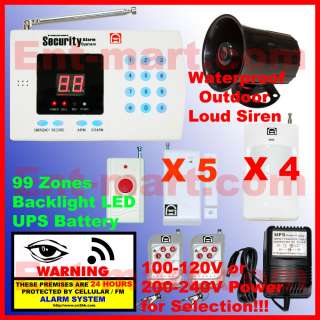   Wireless Home Security UPS Power Alarm System Tracking Post P8  