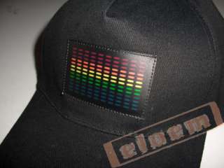 Sound/music Activated equalizer hat/glow hat/EL light  
