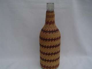 HUPA/YUROK WHISKEY BOTTLE BASKET  