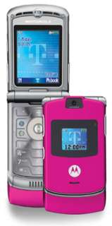Motorola RAZR V3 Unlocked Phone with Camera, and Video Player  International Version with No Warranty (Magenta Pink)