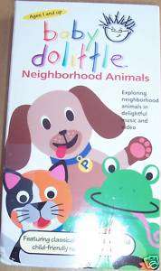 Baby Dolittle Neighborhood Animals VHS Movie 786936179958  