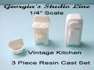 ¼ Scale Vintage Cast Kitchen Appliances Lori Ann Potts  