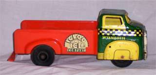 Vintage Rare Wyandotte Igloo Ice Company Pressed Steel Metal Toy Truck 