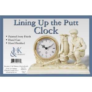  Antique Ivory Finish Lining Up The Putt Clock