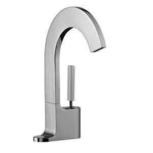 Aquabrass 39514WH White Bathroom Sink Faucets Single Hole Lav Faucet 