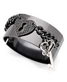    GUESS Bracelet, Heart Key Cuff  