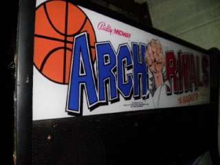 ARCH RIVALS BALLY/MIDWAY VINTAGE 1989 ARCADE GAME  