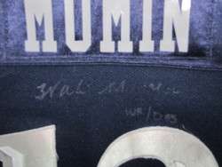 WALI MUMIN #13 PIONEERS ARENA 2 SIGNED GAME WORN JERSEY  