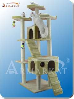 74 High Armarkat Cat Tree Pet Condo Beige   