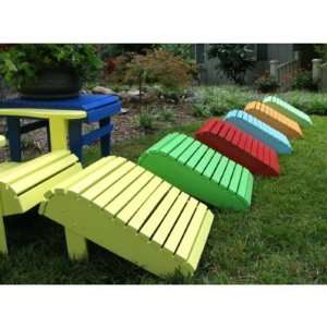   Adirondack Footrest Atlantic Blue, Atlantic Blue Patio, Lawn & Garden