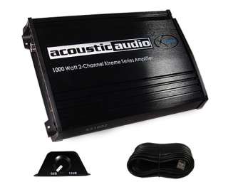 New Acoustic Audio XS1002 1000 Watt 2 Channel Power Car Amplifier 