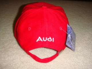 New Red Audi Baseball Hat Cap Le Mans Racing ALMS  