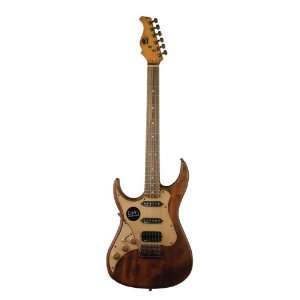 AXL Badwater SRO Left Hand Electric Guitar, Antique Brown 