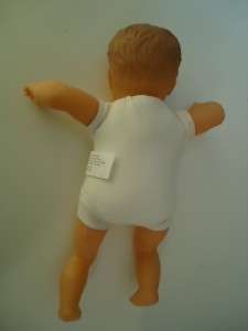 LISSI PUPPE VINTAGE RARE BABY BOY DOLL PLUSH BODY 10 IN  