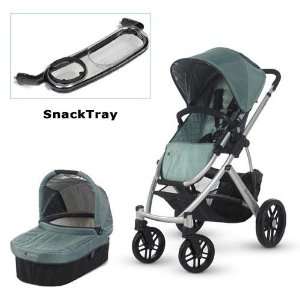   UPPAbaby 0112 CLN Carlin VISTA Stroller with SnackTray   Green Baby